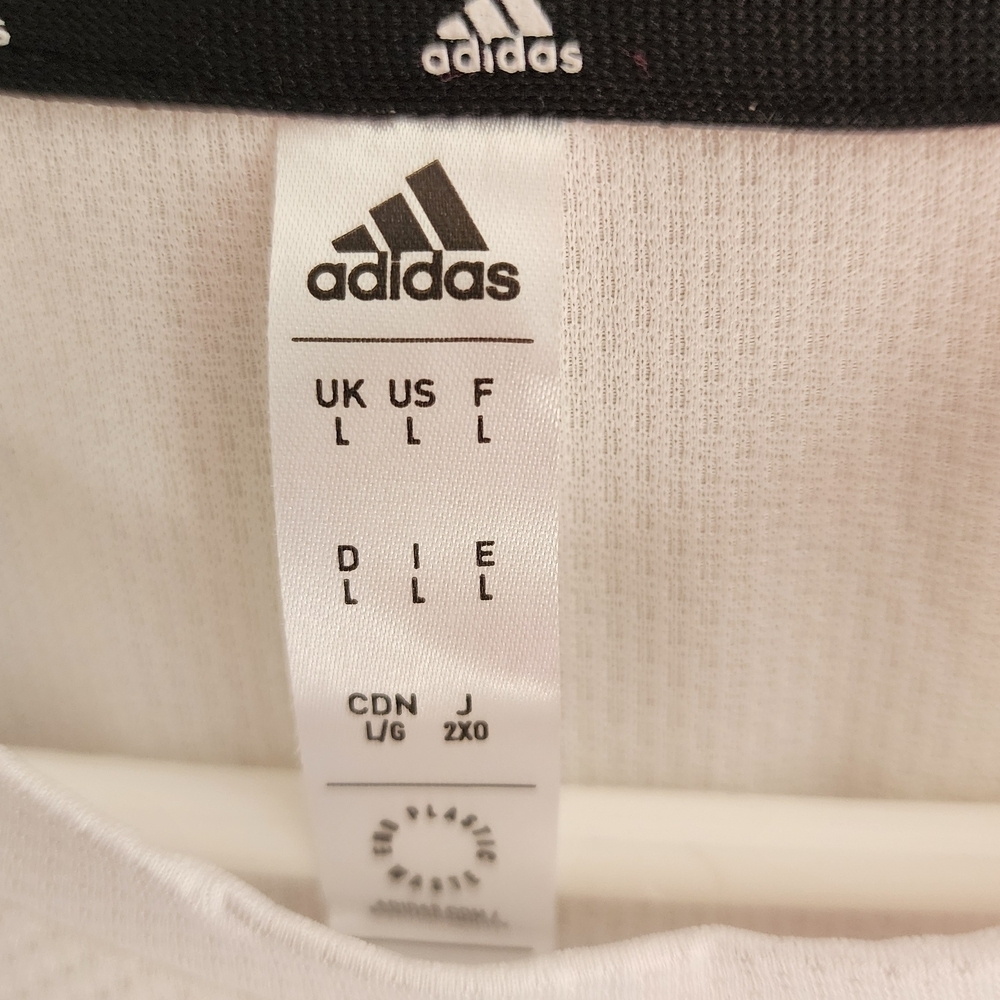Adidas Men's White T-Shirt - Picture 2 of 5
